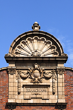 Decorative gabled roof, around 1900, Belmont Street, Swadlincote, South Derbyshire, England, UK, Europe