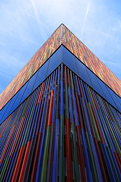 Facade of the museum of the Brandhorst Collection, Theresastrasse 35, Munich, Bavaria, Germany, Europe