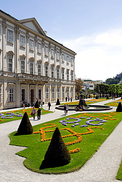 Schloss Mirabell Palace, Mirabellgarten palace gardens, Neustadt district, Salzburg, Salzburger Land state, Austria, Europe