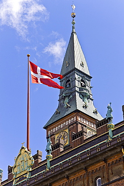 The tower at Copenhagen city hall, Copenhagen, Denmark, Europe