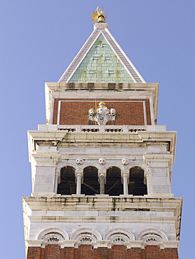 Peak of the Campanile di San Marco, Venice, Italy, Europe