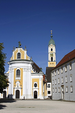 Ochsenhausen Abbey, Abbey Church of St. George, Ochsenhausen, Biberach, Upper Swabia, Baden-Wuerttemberg, Germany, Europe