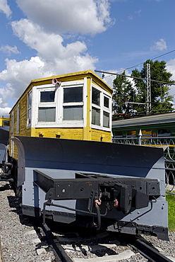 Railway snowplow TsUM, built in 1930, Moscow Railway Museum, Moscow, Russia