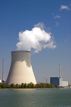 Isar 2 nuclear power plant, Lower Bavaria, Bavaria, Germany, Europe