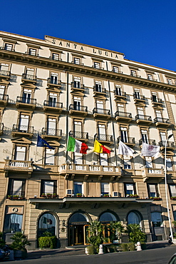 Grand Hotel Santa Lucia, 1900, architect Giovan Battista Comencini, Naples, Campania, Italy, Europe