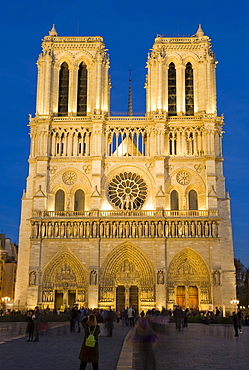 Notre Dame de Paris, Notre Dame Cathedral, Paris, France, Europe