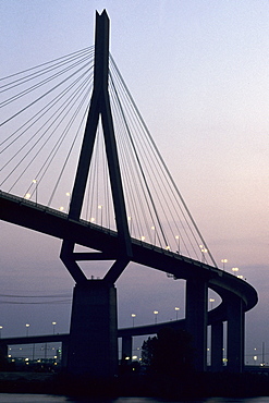 Koehlbrandbruecke bridge, Hamburg, Germany, Europe