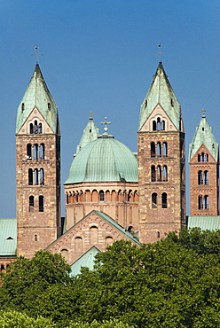 The famous romanic cathedral of Speyer, Rhineland-Palatinate, Germany, Europe