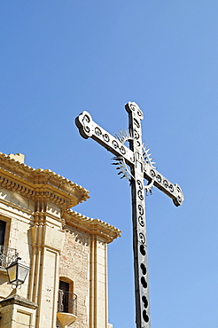 Cross, Parroquia de Santiago, church, Lorca, Murcia, Spain, Europe