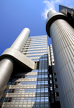 Modern architecture, Hypobank bank skyscraper, Munich, Bavaria, Germany, Europe