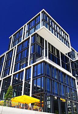 Modern residential building at Kaiserkai in the Hafencity Harbor City, Hamburg, Germany, Europe