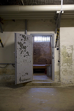 Prison cell, Berlin-Hohenschoenhausen memorial, former prison of the GDR's secret service, Berlin, Germany, Europe