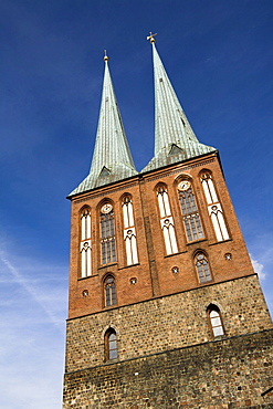 Nikolai Church in the Nikolai district, Mitte, Berlin, Germany, Europe