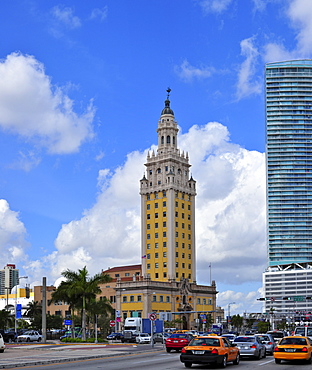 Freedom Tower memorial building in downtown Miami, Florida, USA