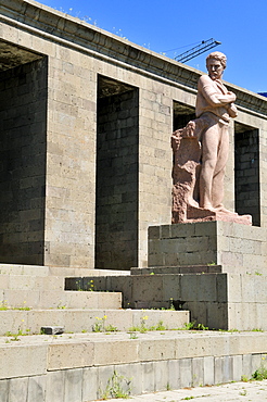 Sovjet style monument at downtown Yerevan, Jerewan, Armenia, Asia