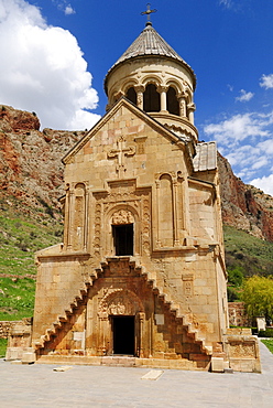 Historic Armenian-Orthodox church at Noravank monastery, Armenia, Asia