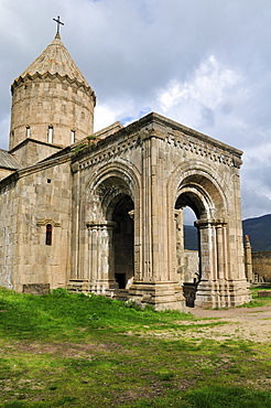 Historic Armenian Orthodox church at Tatev Monastery near Goris, Armenia, Asia