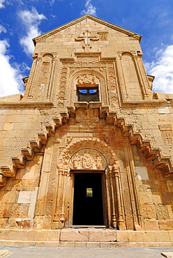 Historic Armenian Orthodox church at Noravank monastery, Armenia, Asia