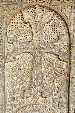 Historic Armenian cross-stone, khachkar, Armenia, Asia