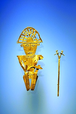 Pre-Columbian goldwork collection, Cacique, Gold Museum, Museo del Oro, Bogota, Colombia, South America