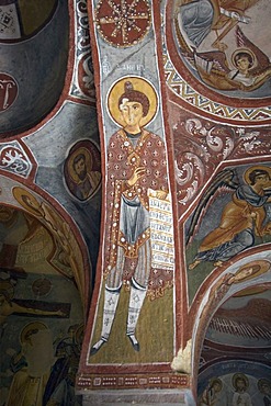 Goereme National Park, UNESCO World Heritage Site, Elimali Kilise or the Apple church, Wall paintings, Goereme, Cappadocia, Turkey