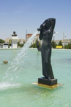 Fountain in the Independence Park, Ashgabat, Turkmenistan