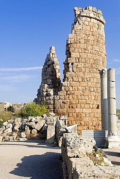 Hellenistic town gate, Perga, Antalya, Turkey