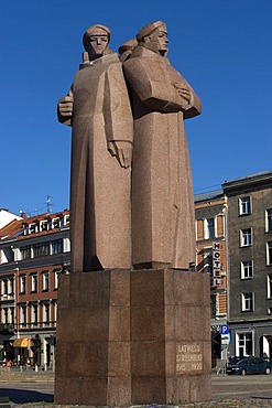 Monument for the Latviesu Strelnieki, Latvian Riflemen, Riga, Latvia, Baltic States, PublicGround