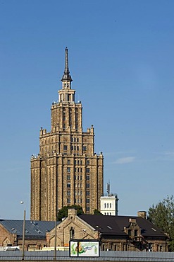 Latvian Academy of Sciences, Socialist Classicism, Riga, Latvia, Baltic States, PublicGround