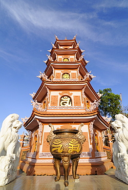 New Buddhist temple complex in Mui Ne, Vietnam, Asia