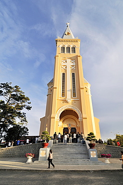 Catholic cathedral, Dalat, Central Highlands, Vietnam, Asia