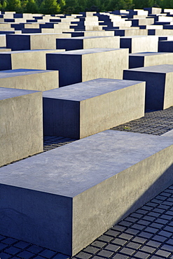 Steles at the Memorial to the Murdered Jews of Europe in Berlin, Germany, Europe