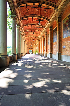 Arcades of the Trinkhalle pump room, Baden-Baden, Black Forest, Baden-Wuerttemberg, Germany, Europe