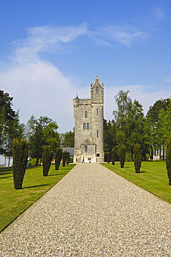 Ulster tower, British First World War Cemetery, Pas-de-Calais, Somme valley, France, Europe