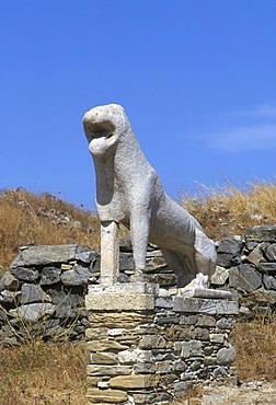 The Lion Terrace, Delos, Cyclades, Greece