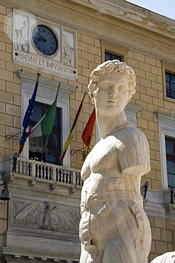 Pretoria Fountain, Piazza Pretoria, Palermo, Sicily, Italy, Europe