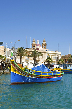 Fishing boat in Marsaxlokk, Malta, Europe