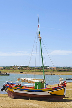 Fishing boat in Alvor, Algarve, Portugal, Europe