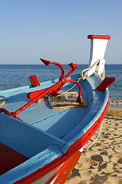 Fishing boat in Armacao de Pera, Algarve, Portugal, Europe