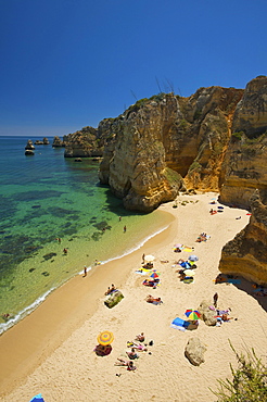 Praia Dona Ana near Lagos, Algarve, Portugal, Europe