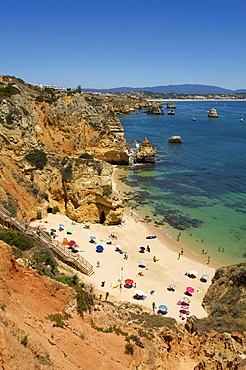 Praia do Camilo near Lagos, Algarve, Portugal, Europe