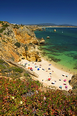 Praia do Camilo near Lagos, Algarve, Portugal, Europe