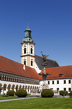 Augustinian chapter of canons monastery, Reichersberg, Innviertel, Upper Austria, Austria, Europe