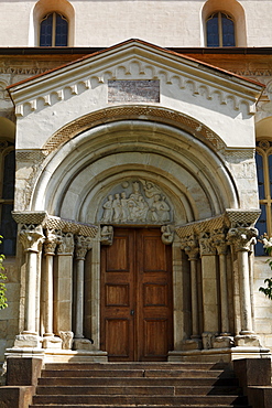 South portal of the collegiate church, St. Paul im Lavanttal monastery, Carinthia, Austria, Europe