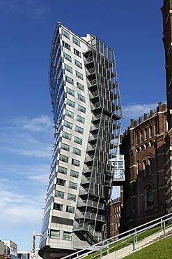 "Schild" highrise next to the Gasometer, Simmering, Vienna, Austria, Europe