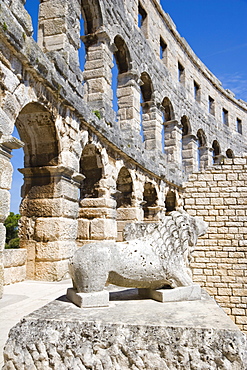 Pula Arena, Roman amphitheatre, Pula, Istria, Croatia, Europe