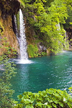 Waterfalls, Plitvicka Jezera, Plitvice Lakes National Park, Lika-Senj, Croatia, Europe