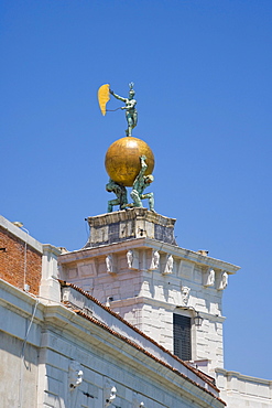 The tower of Punta della Dogana, Dogana da Mar, Maritime Customs House, Venice, Italy, Europe