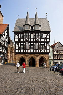 Market square, historic town, Alsfeld, Hesse, Germany, Europe