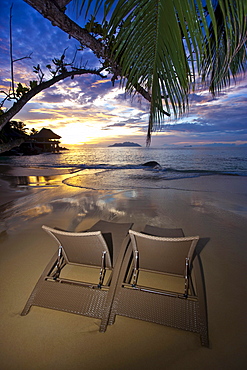 Sunset near Glacis, Sunset Beach Hotel, Mahe Island, Seychelles, Indian Ocean, Africa